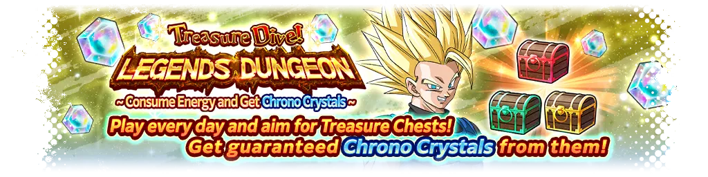 ¡Búsqueda del tesoro! Mazmorra LEGENDS - Consume energía y obtén Cronocristales -