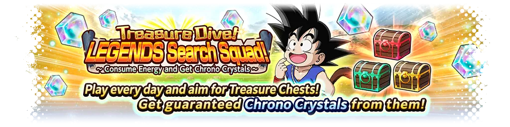 ¡Búsqueda del tesoro! ¡Equipo de exploración LEGENDS! - Consume energía y obtén Cronocristales -