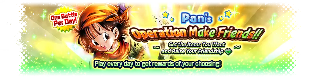 ¡¡Gran Operación de Amistad de Pan!! - Consigue tus objetos favoritos y fortalece tu amistad -