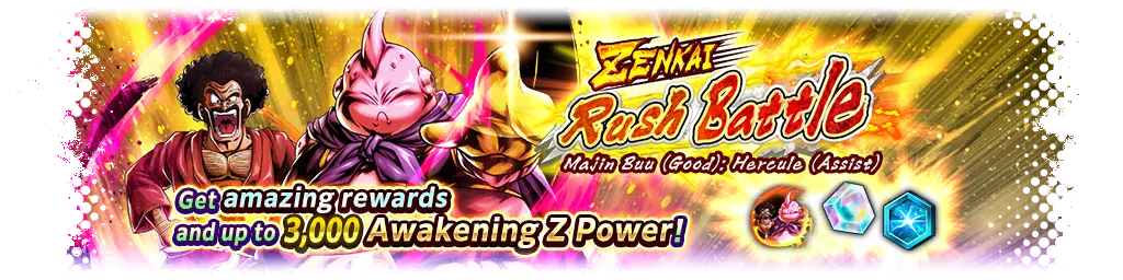 Lucha ZENKAI Rush - Majin Buu bueno (Mr. Satán (apoyo)) -