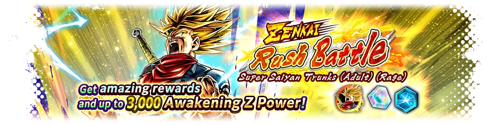 Lucha ZENKAI Rush - Trunks joven enfurecido supersaiyajin -