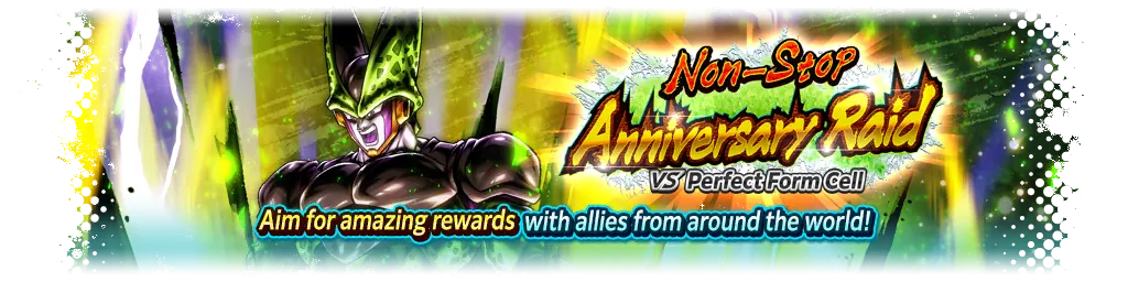 Raid Consecutivo de Aniversario contra Cell forma perfecta