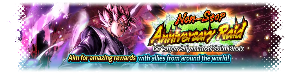 Raid Consecutivo de Aniversario contra Goku Oscuro supersaiyajin rosa